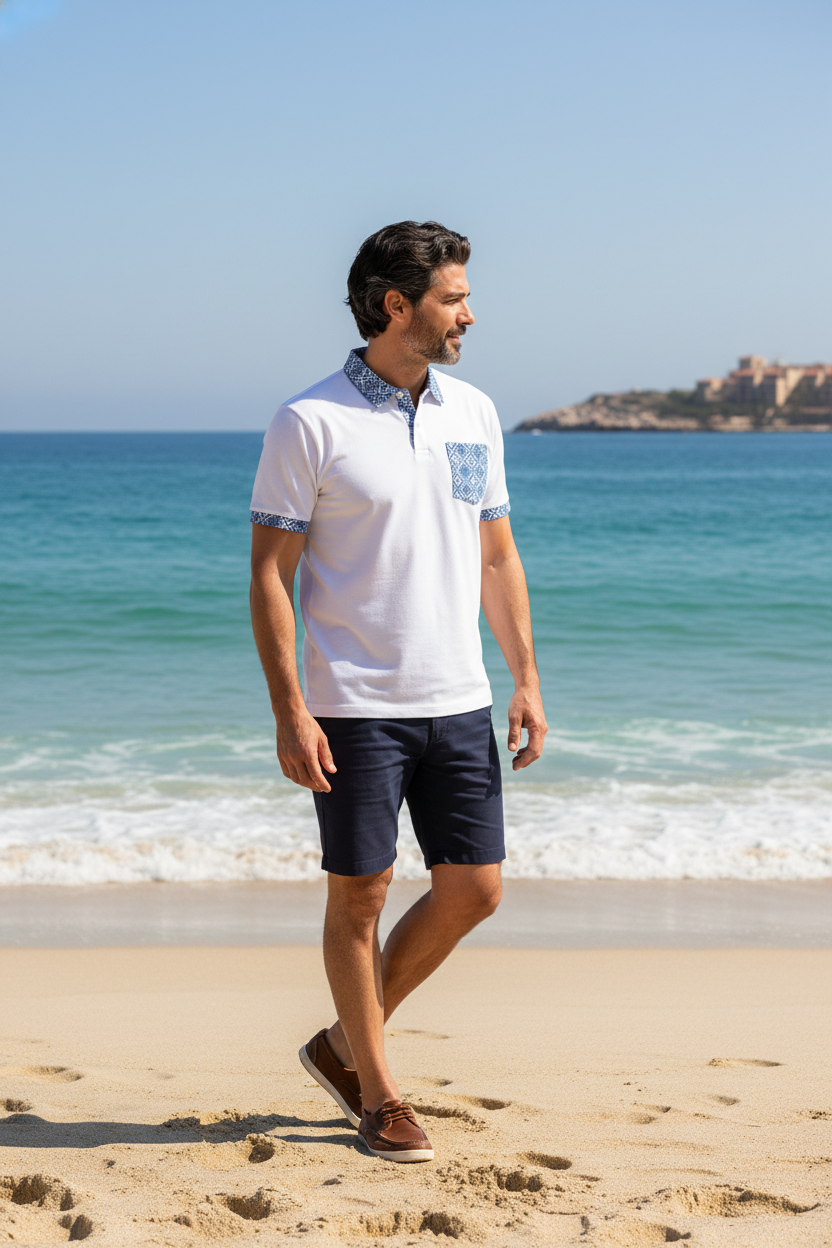 LuxSun Polo "White Lisbon"